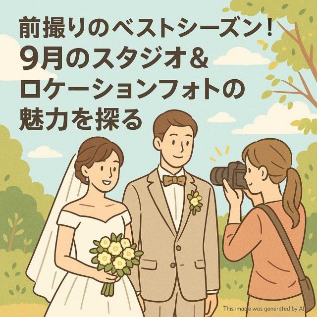 前撮りのベストシーズン！9月のスタジオ＆ロケーションフォトの魅力を探る