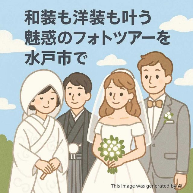 和装も洋装も叶う魅惑のフォトツアーを水戸市で