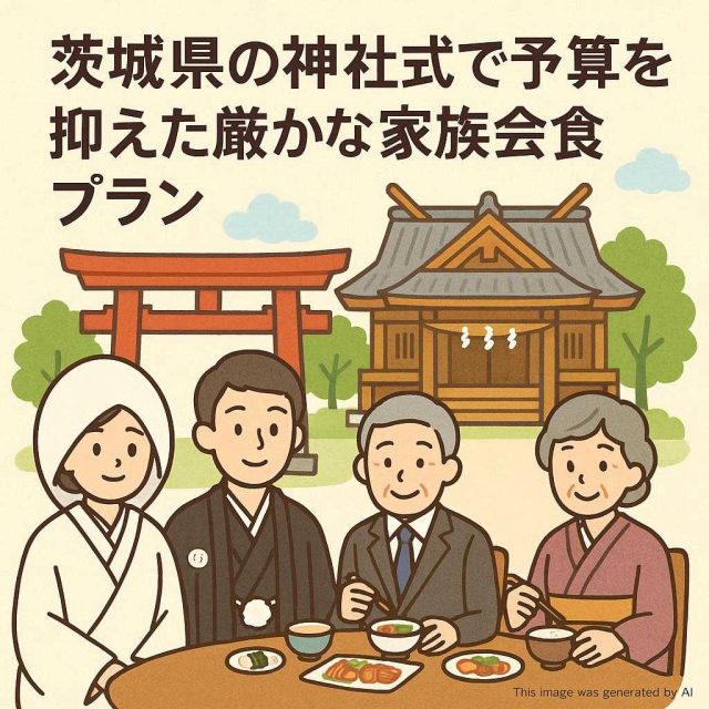 茨城県の神社式で予算を抑えた厳かな家族会食プラン