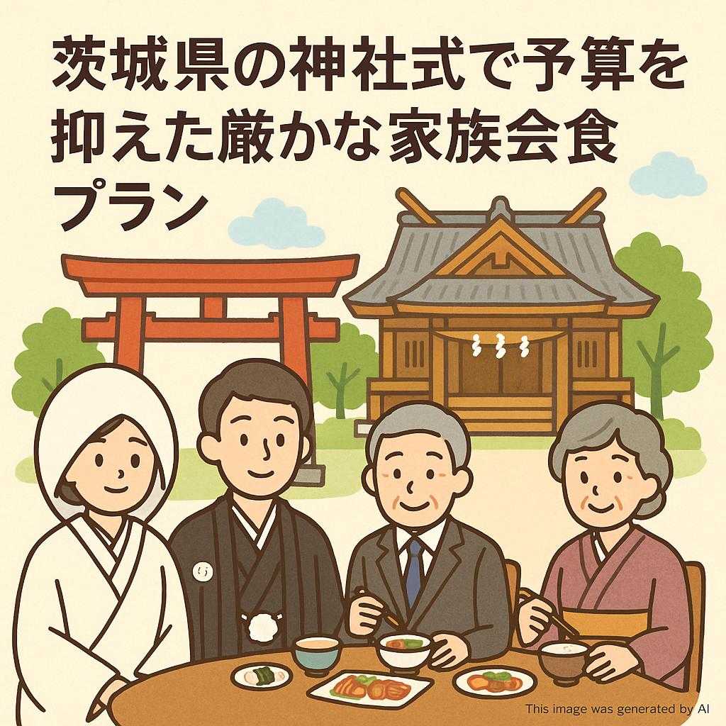 茨城県の神社式で予算を抑えた厳かな家族会食プラン