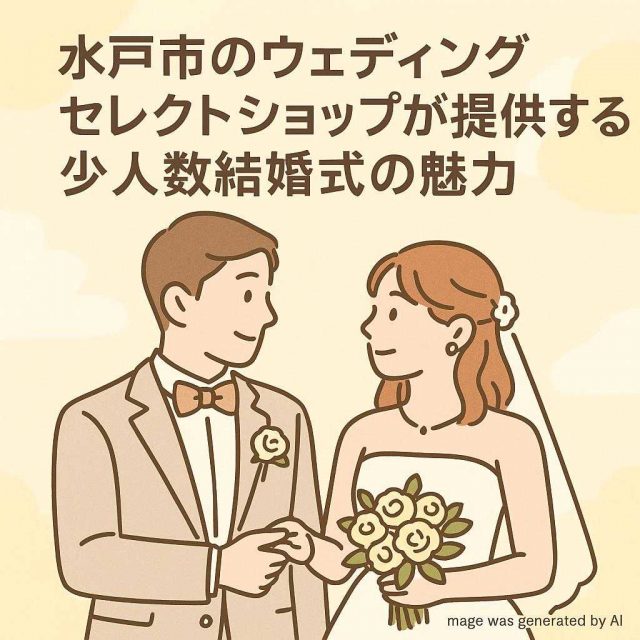 水戸市のウェディングセレクトショップが提供する少人数結婚式の魅力