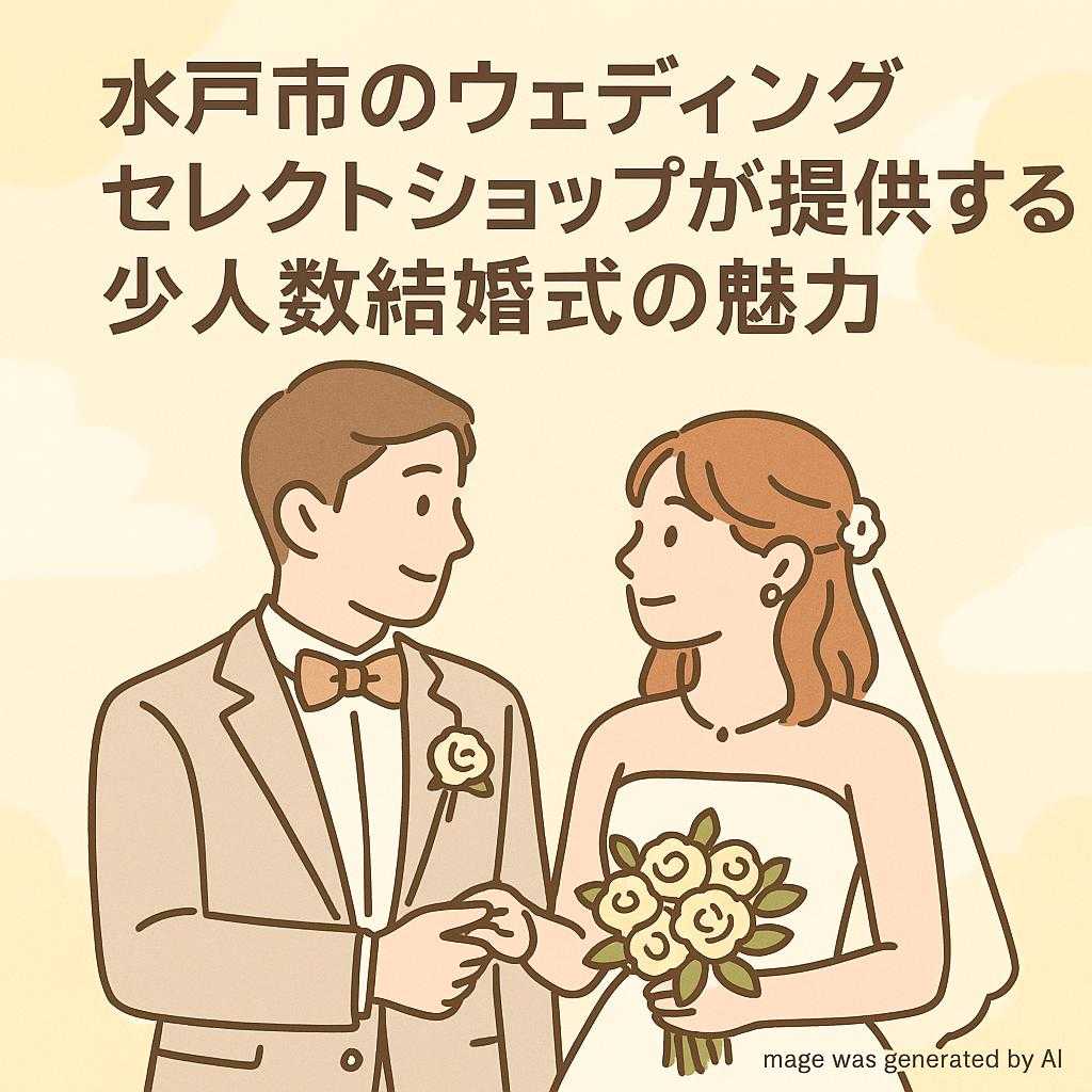 水戸市のウェディングセレクトショップが提供する少人数結婚式の魅力