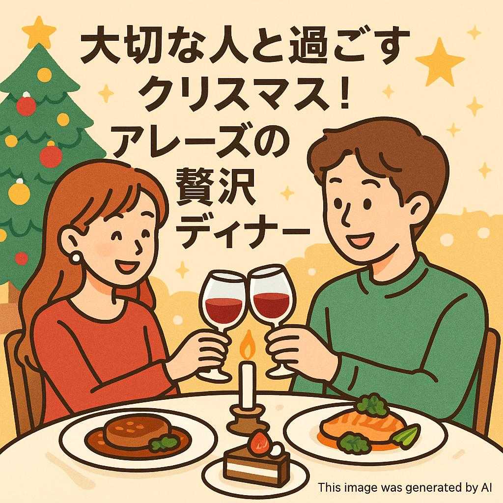 大切な人と過ごすクリスマス！アレーズの贅沢ディナー