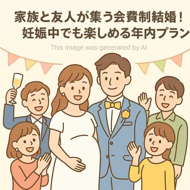 家族と友人が集う会費制結婚式！妊娠中でも楽しめる年内プラン