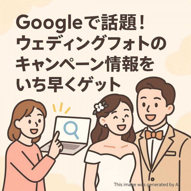Googleで話題！ウェディングフォトのキャンペーン情報をいち早くゲット