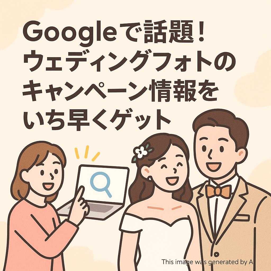 Googleで話題！ウェディングフォトのキャンペーン情報をいち早くゲット