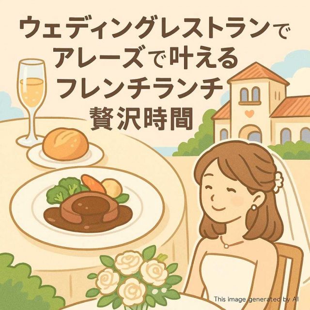 ウェディングレストランアレーズで叶えるフレンチランチの贅沢時間