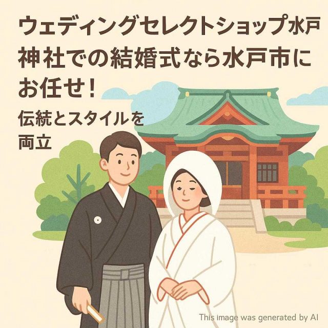 ウェディングセレクトショップ水戸 神社での結婚式なら水戸市にお任せ! 伝統とスタイルを両立
