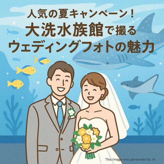 人気の夏キャンペーン！大洗水族館で撮るウェディングフォトの魅力