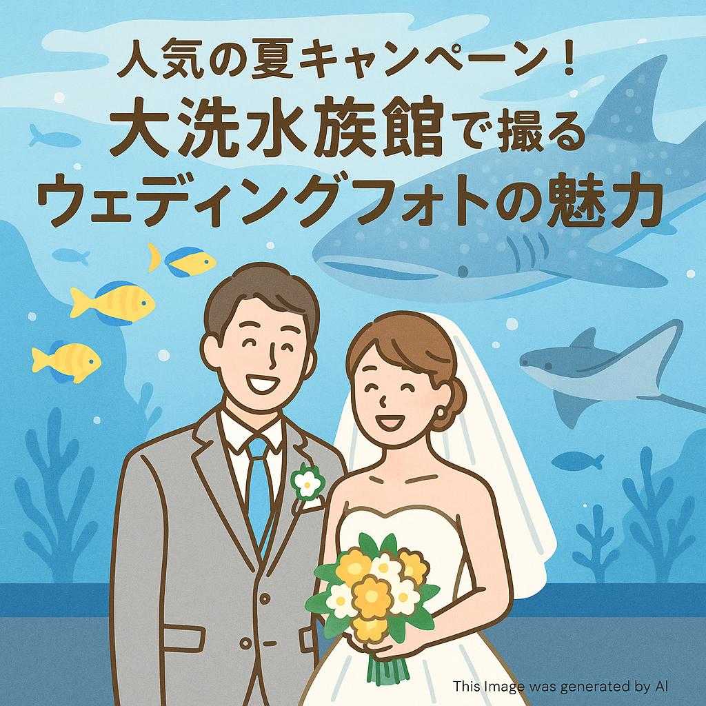 人気の夏キャンペーン！大洗水族館で撮るウェディングフォトの魅力