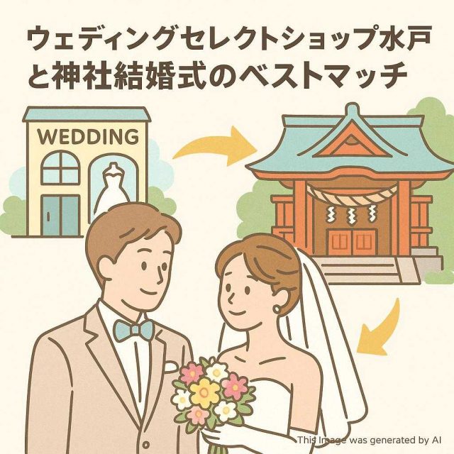 ウェディングセレクトショップ水戸と神社結婚式のベストマッチ