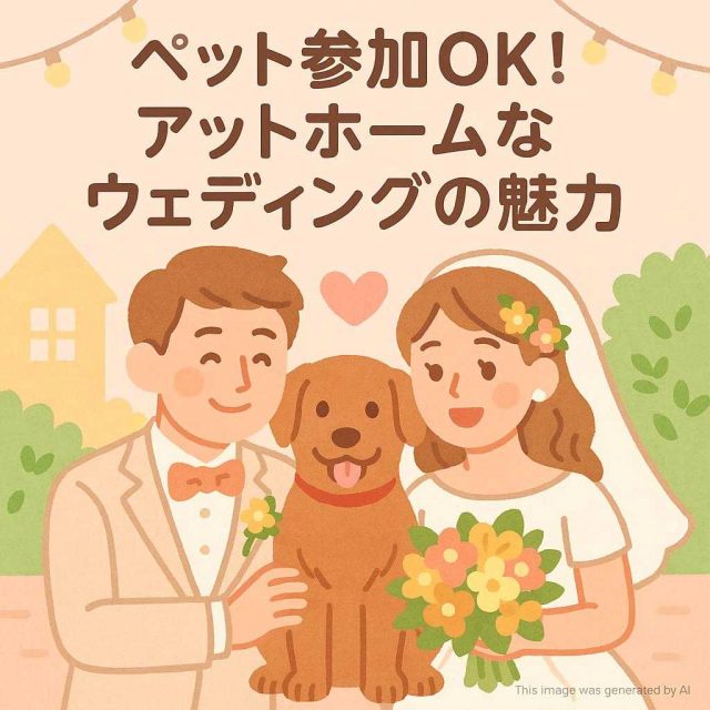 ペット参加OK！アットホームなウェディングの魅力