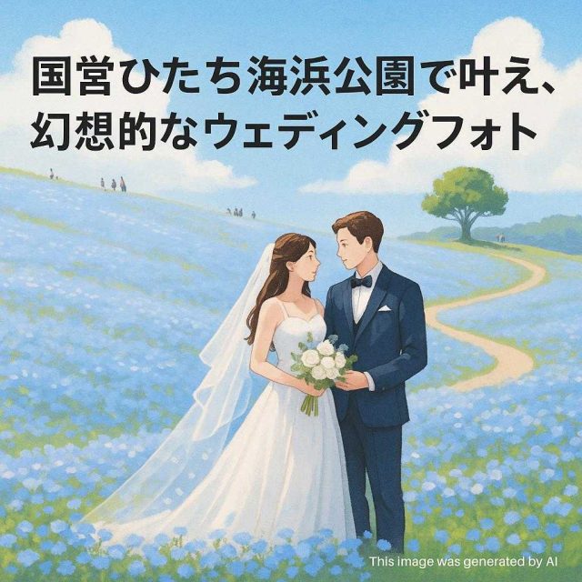 国営ひたち海浜公園で叶える、幻想的なウェディングフォト