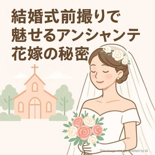 結婚式前撮りで魅せるアンシャンテ花嫁の秘密