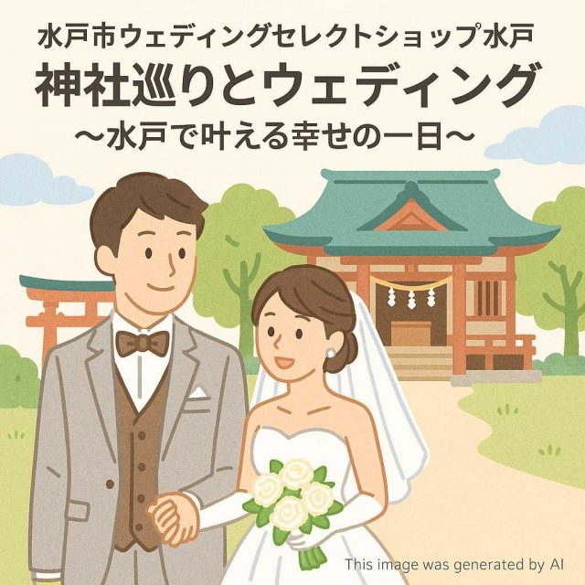 水戸市ウェディングセレクトショップ水戸 神社巡りとウェディング〜水戸で叶える幸せの一日