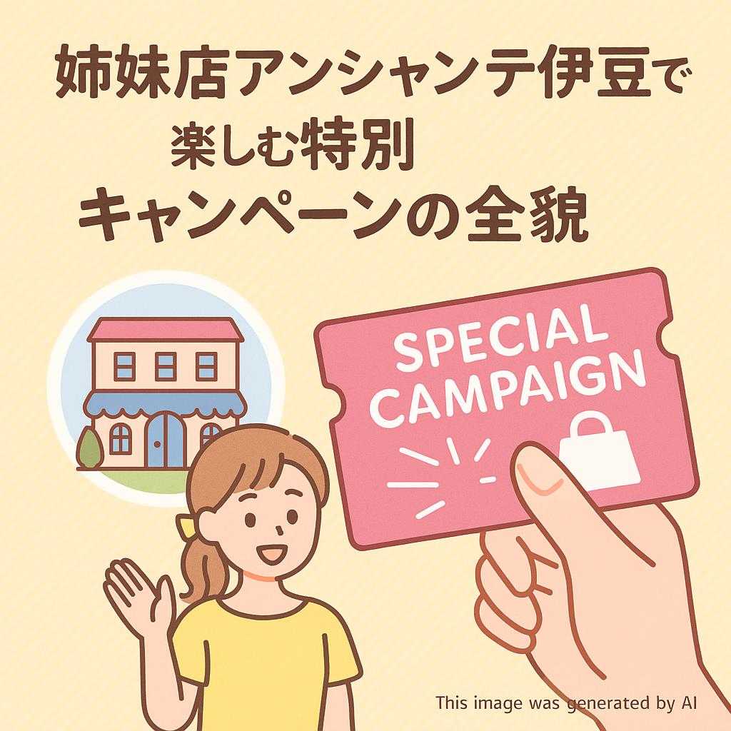 姉妹店アンシャンテ伊豆で楽しむ特別キャンペーンの全貌