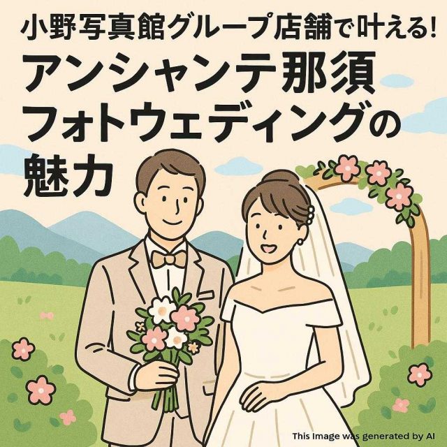 小野写真館グループ店舗で叶える！アンシャンテ那須フォトウェディングの魅力