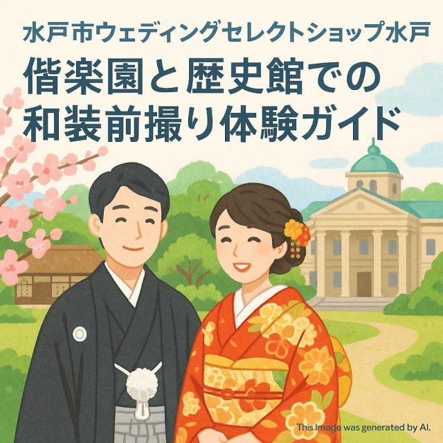 水戸市ウェディングセレクトショップ水戸 偕楽園と歴史館での和装前撮り体験ガイド