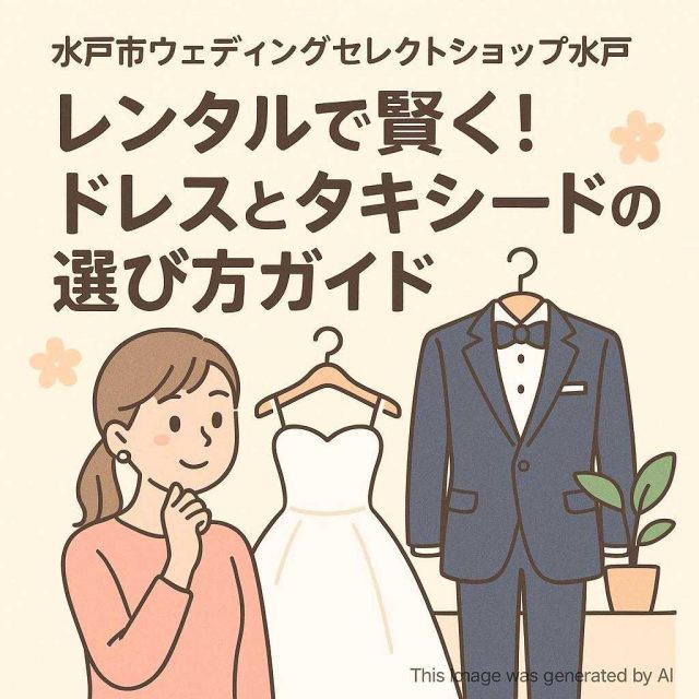 水戸市ウェディングセレクトショップ水戸 レンタルで賢く！ドレスとタキシードの選び方ガイド