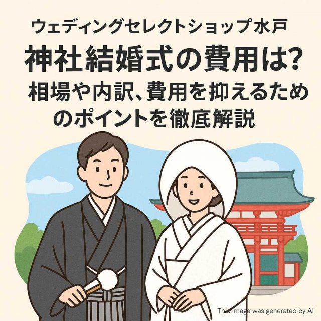 ウェディングセレクトショップ水戸 「神社結婚式の費用は？相場や内訳、費用を抑えるためのポイントを徹底解説」