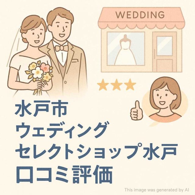 水戸市ウェディングセレクトショップ水戸 口コミ評価