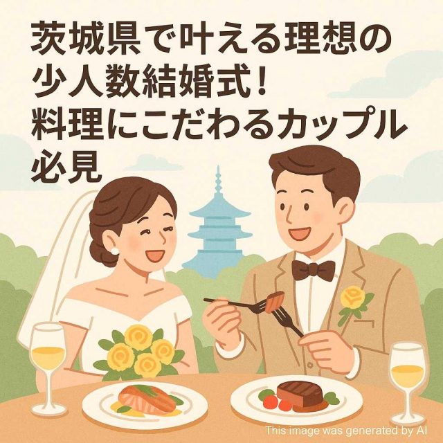 茨城県で叶える理想の少人数結婚式！料理にこだわるカップル必見