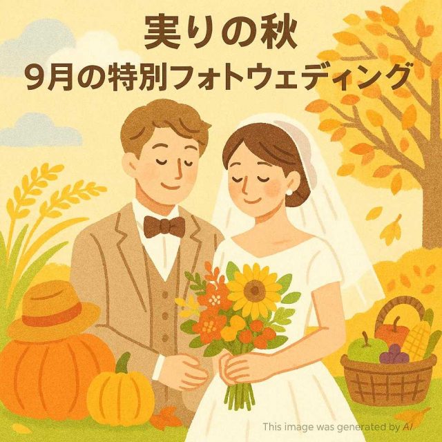 【実りの秋】9月の特別フォトウェディング