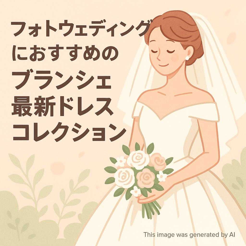 フォトウェディングにおすすめのブランシェ最新ドレスコレクション