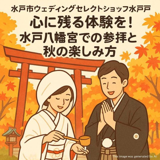 水戸市ウェディングセレクトショップ水戸 心に残る体験を！水戸八幡宮での参拝と秋の楽しみ方