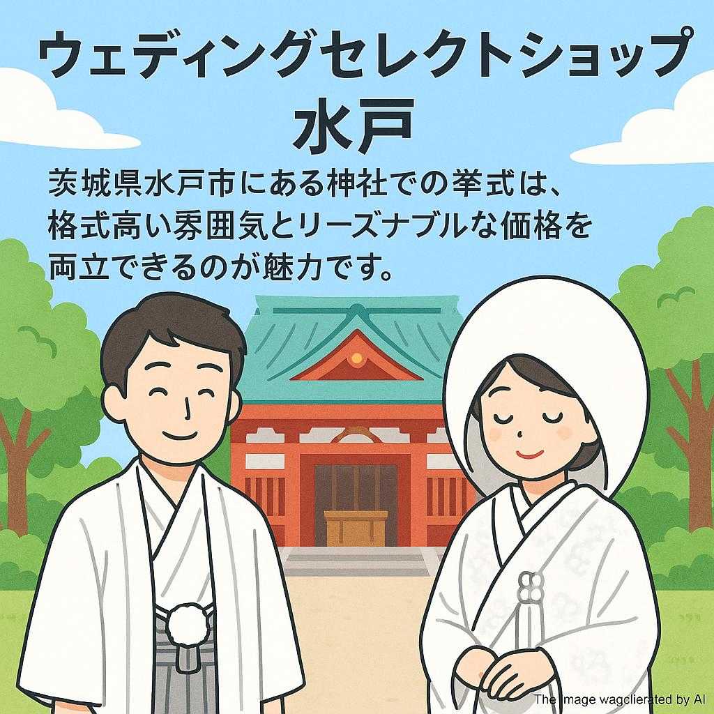 ウェディングセレクトショップ水戸 茨城県水戸市にある神社での挙式は、格式高い雰囲気とリーズナブルな価格を両立できるのが魅力です。