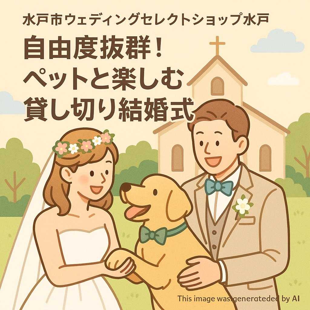 水戸市ウェディングセレクトショップ水戸 自由度抜群！ペットと楽しむ貸し切り結婚式体験