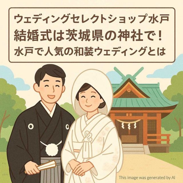 ウェディングセレクトショップ水戸 結婚式は茨城県の神社で！水戸で人気の和装ウェディングとは