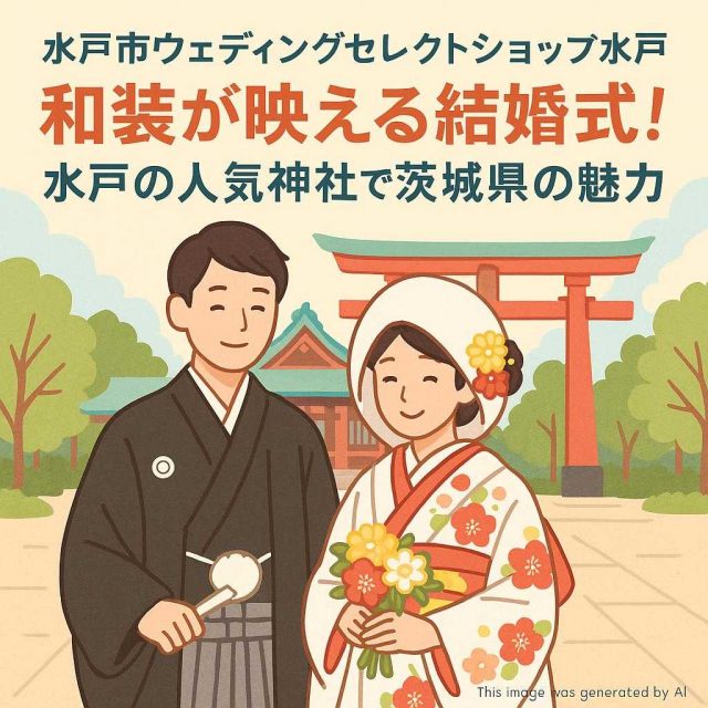 水戸市ウェディングセレクトショップ水戸 和装が映える結婚式！水戸の人気神社で茨城県の魅力を堪能