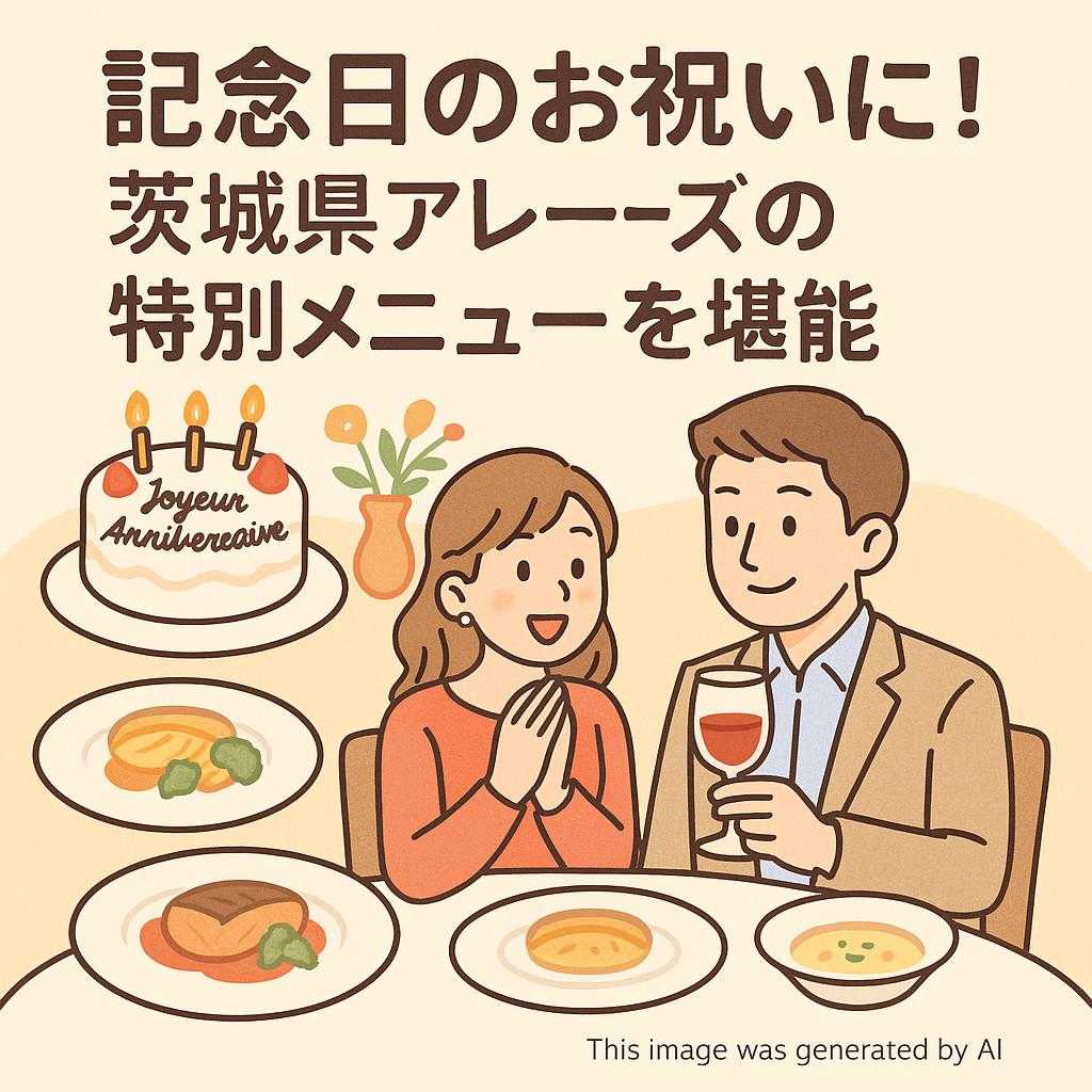 記念日のお祝いに！茨城県アレーズの特別メニューを堪能