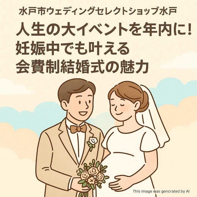 水戸市ウェディングセレクトショップ水戸 人生の大イベントを年内に！妊娠中でも叶える会費制結婚式の魅力