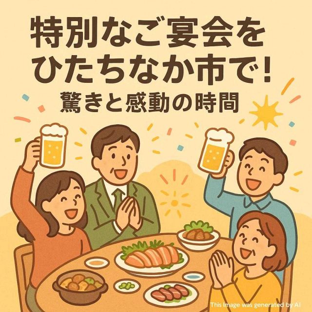 特別なご宴会をひたちなか市で！驚きと感動の時間
