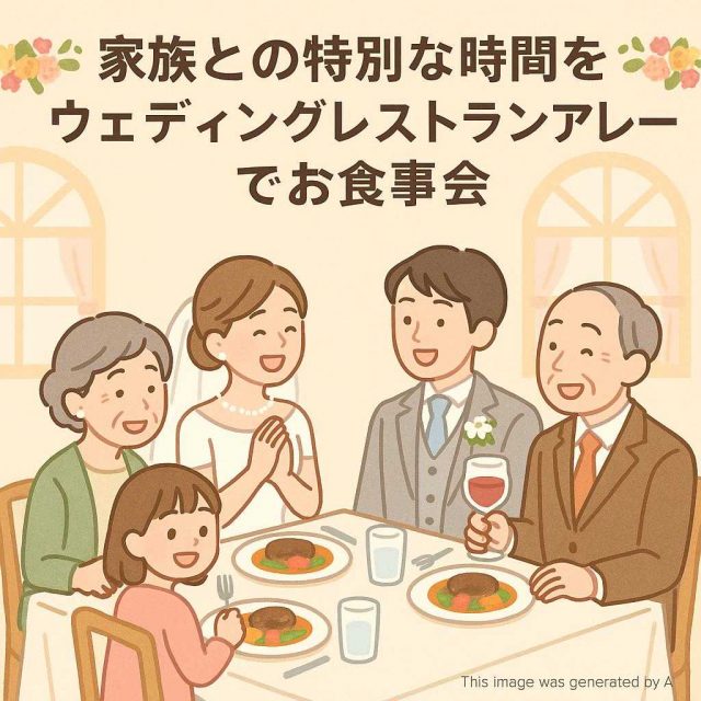 家族との特別な時間を ウェディングレストランアレーズでお食事会