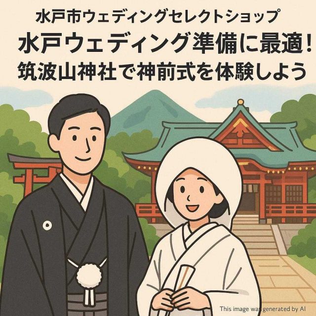 水戸市ウェディングセレクトショップ水戸ウェディング準備に最適！筑波山神社で神前式を体験しよう