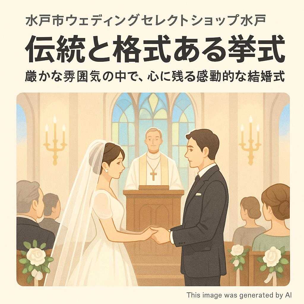 水戸市ウェディングセレクトショップ水戸 伝統と格式ある挙式: 厳かな雰囲気の中で、心に残る感動的な結婚式
