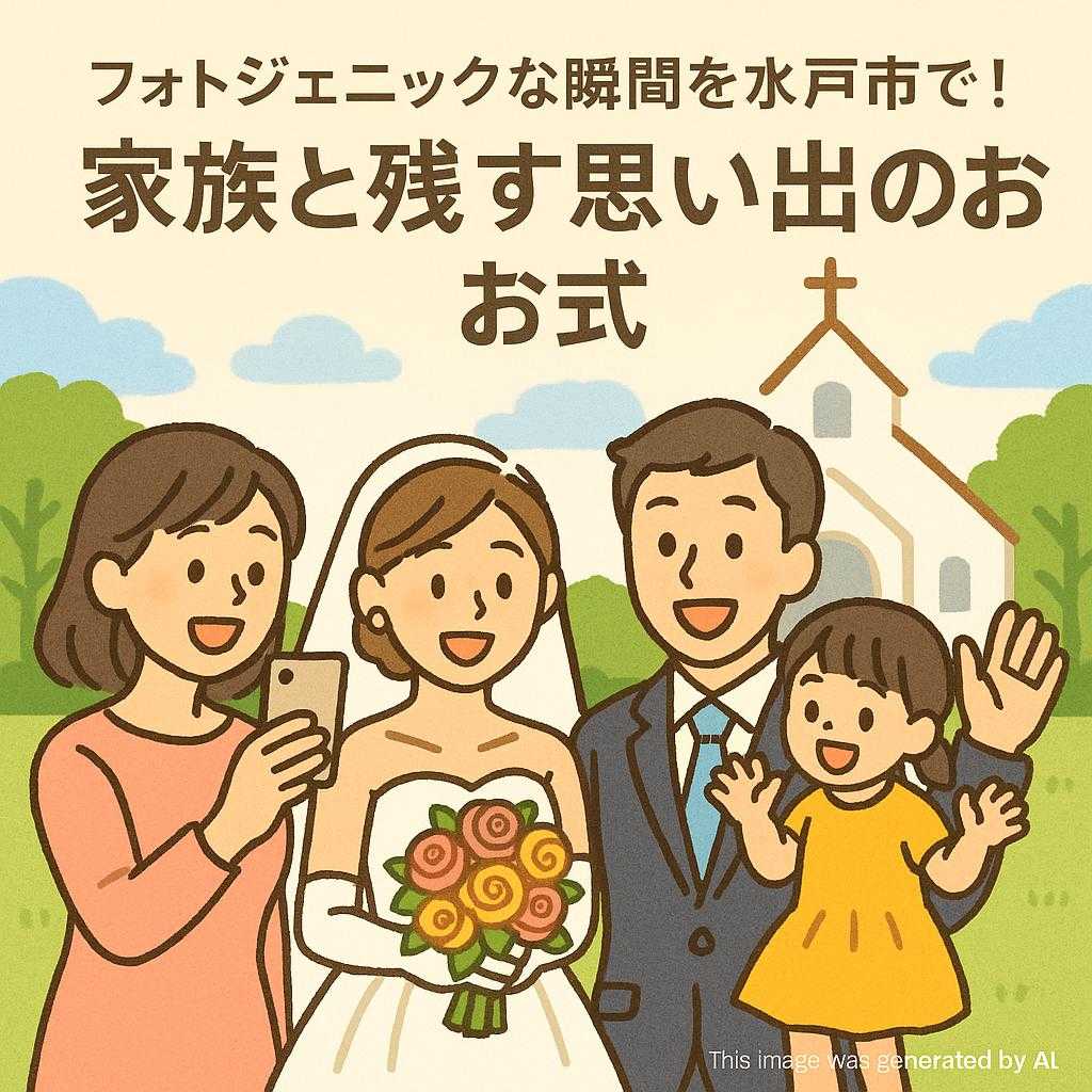 フォトジェニックな瞬間を水戸市で！家族と残す思い出のお式