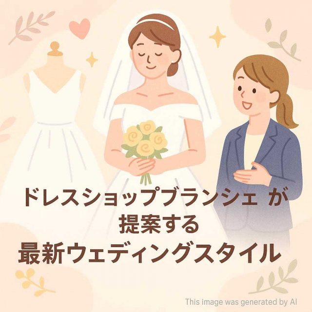 ドレスショップブランシェが提案する最新ウェディングスタイル