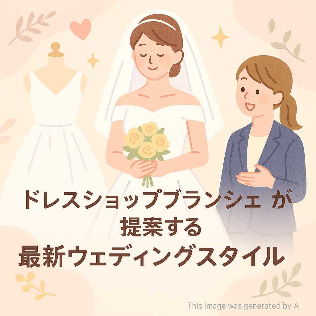 ドレスショップブランシェが提案する最新ウェディングスタイル