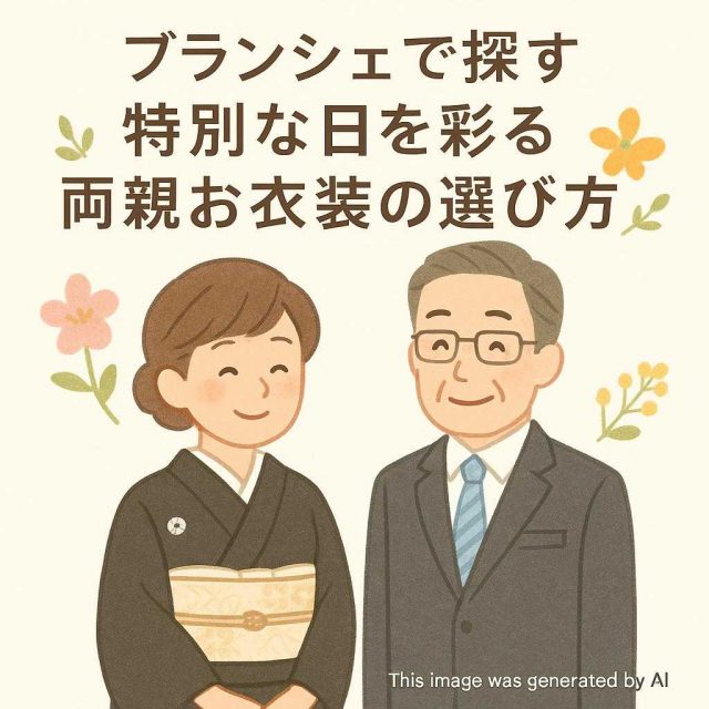ブランシェで探す特別な日を彩る両親お衣装の選び方