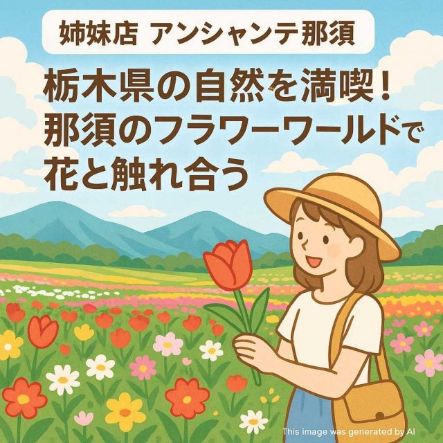 姉妹店 アンシャンテ那須 栃木県の自然を満喫！那須のフラワーワールドで花と触れ合う
