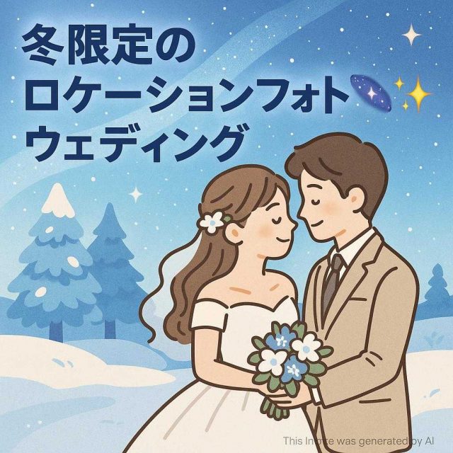 冬限定のロケーションフォトウェディング🌌✨