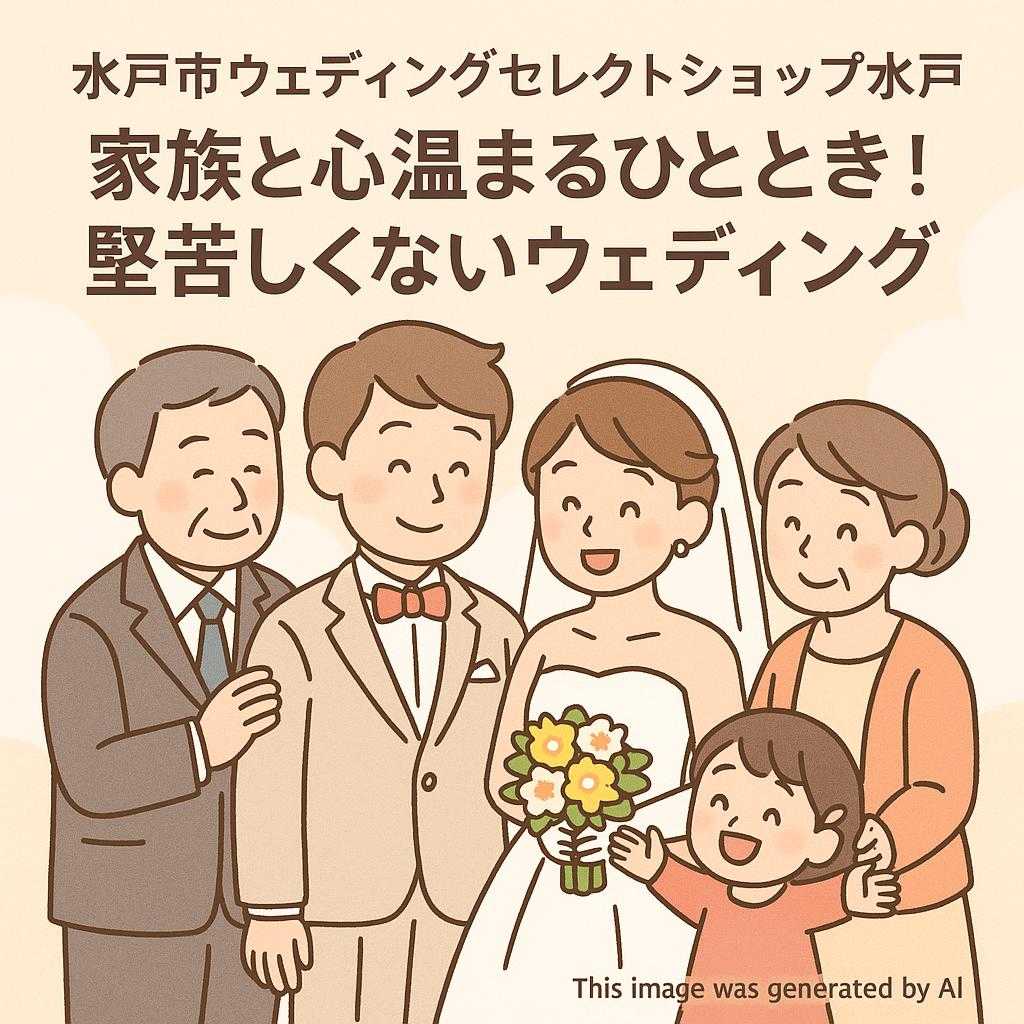 水戸市ウェディングセレクトショップ水戸 家族と心温まるひとときを！堅苦しくないウェディング