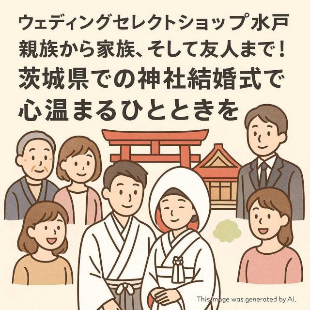 ウェディングセレクトショップ水戸 親族から家族、そして友人まで！茨城県での神社結婚式で心温まるひとときを