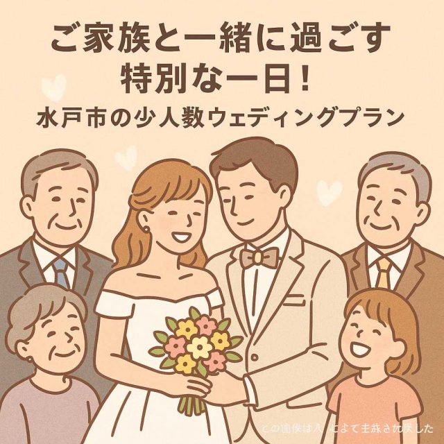 ご家族と一緒に過ごす特別な一日！水戸市の少人数ウェディングプラン