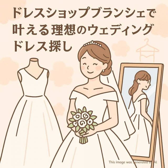 ドレスショップブランシェで叶える理想のウェディングドレス探し
