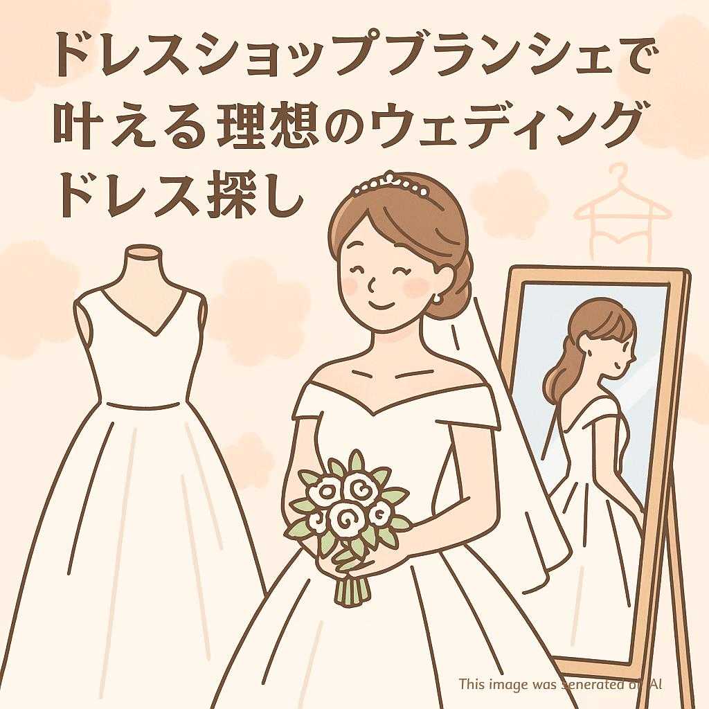 ドレスショップブランシェで叶える理想のウェディングドレス探し